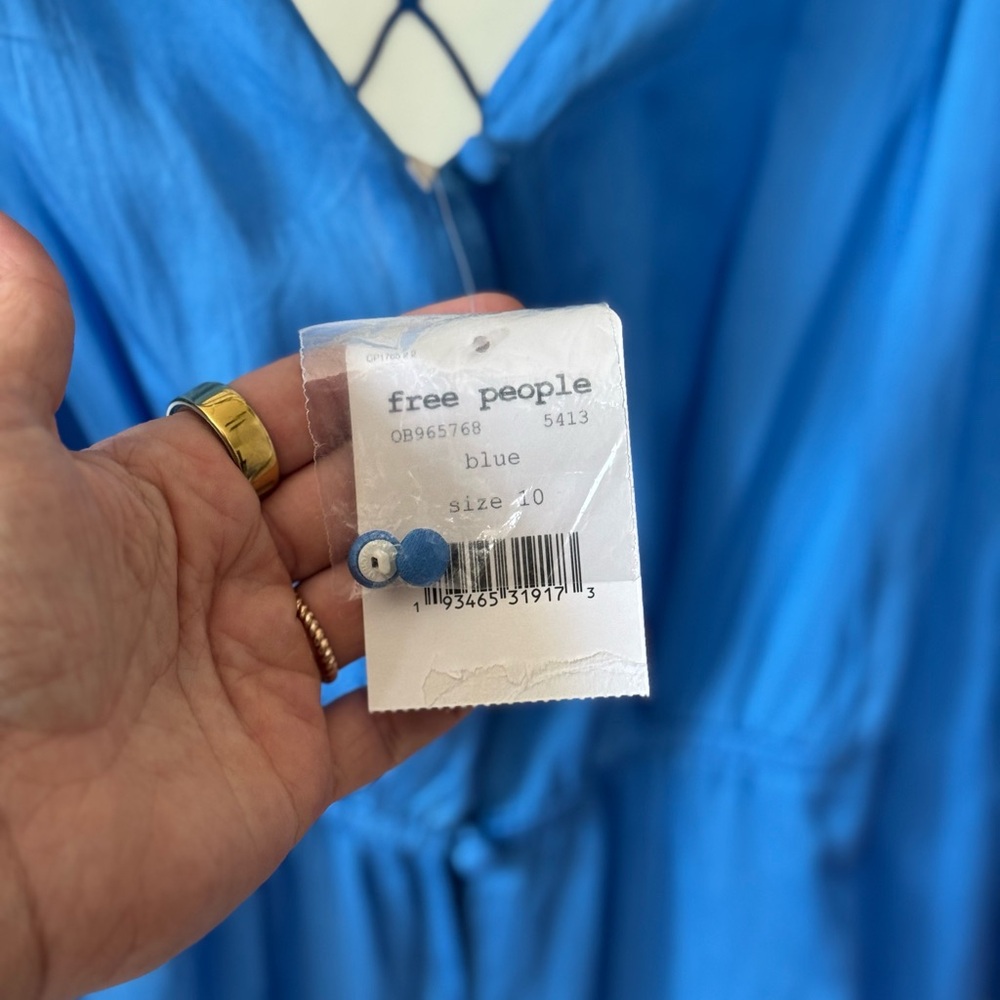 Free People Vibrant Blue Dress - Picture 4 of 10